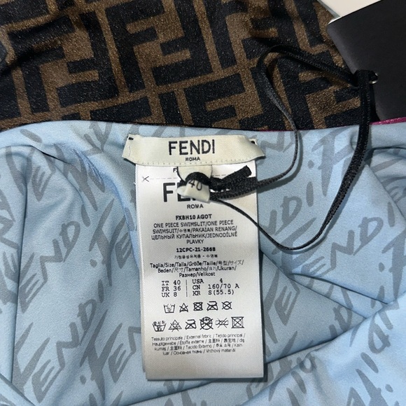 New with Tags Fendi Reversable Swimsuit - Picture 4 of 5